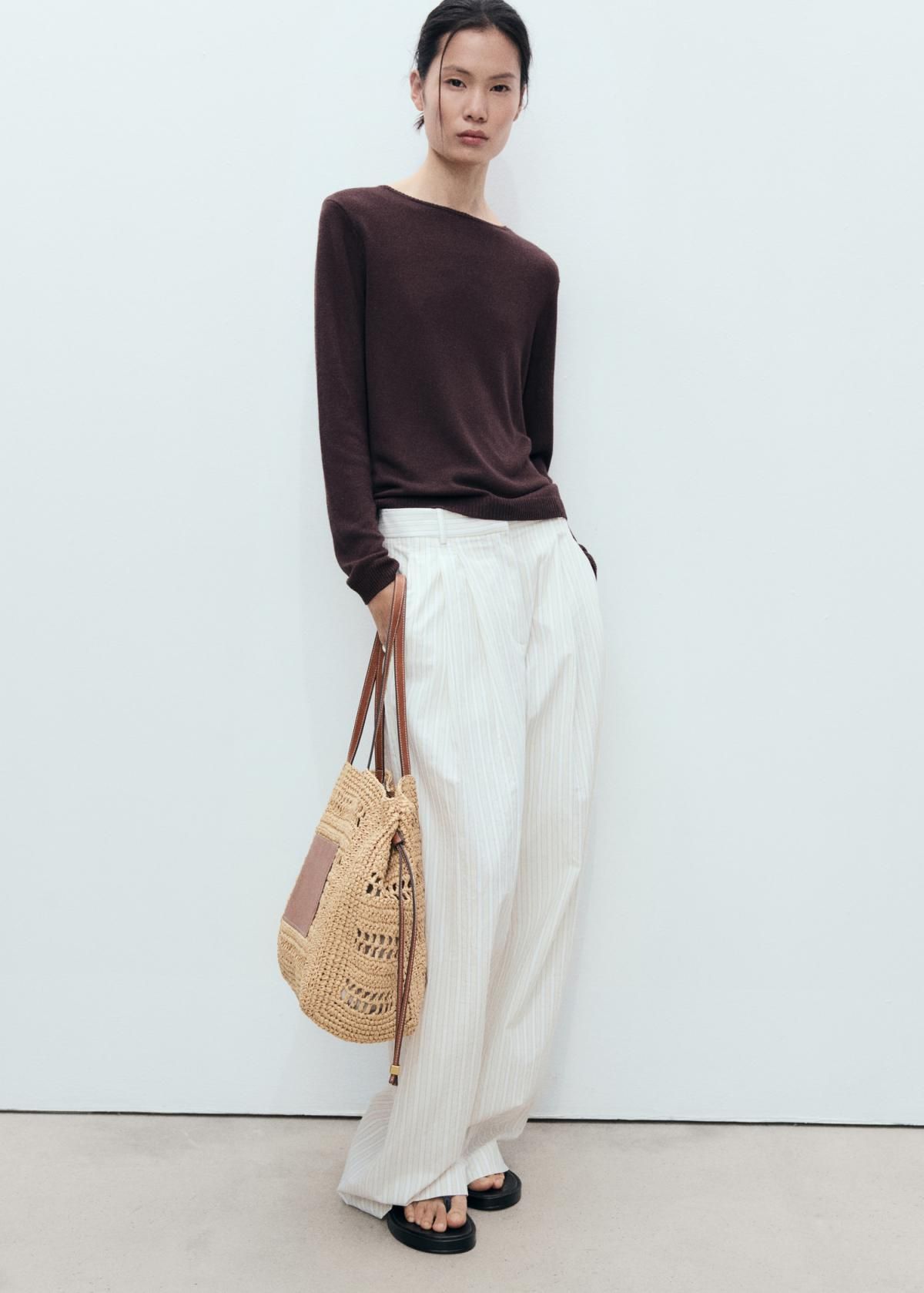 망고 내추럴 라탄 쇼퍼백 87085919 CUERO