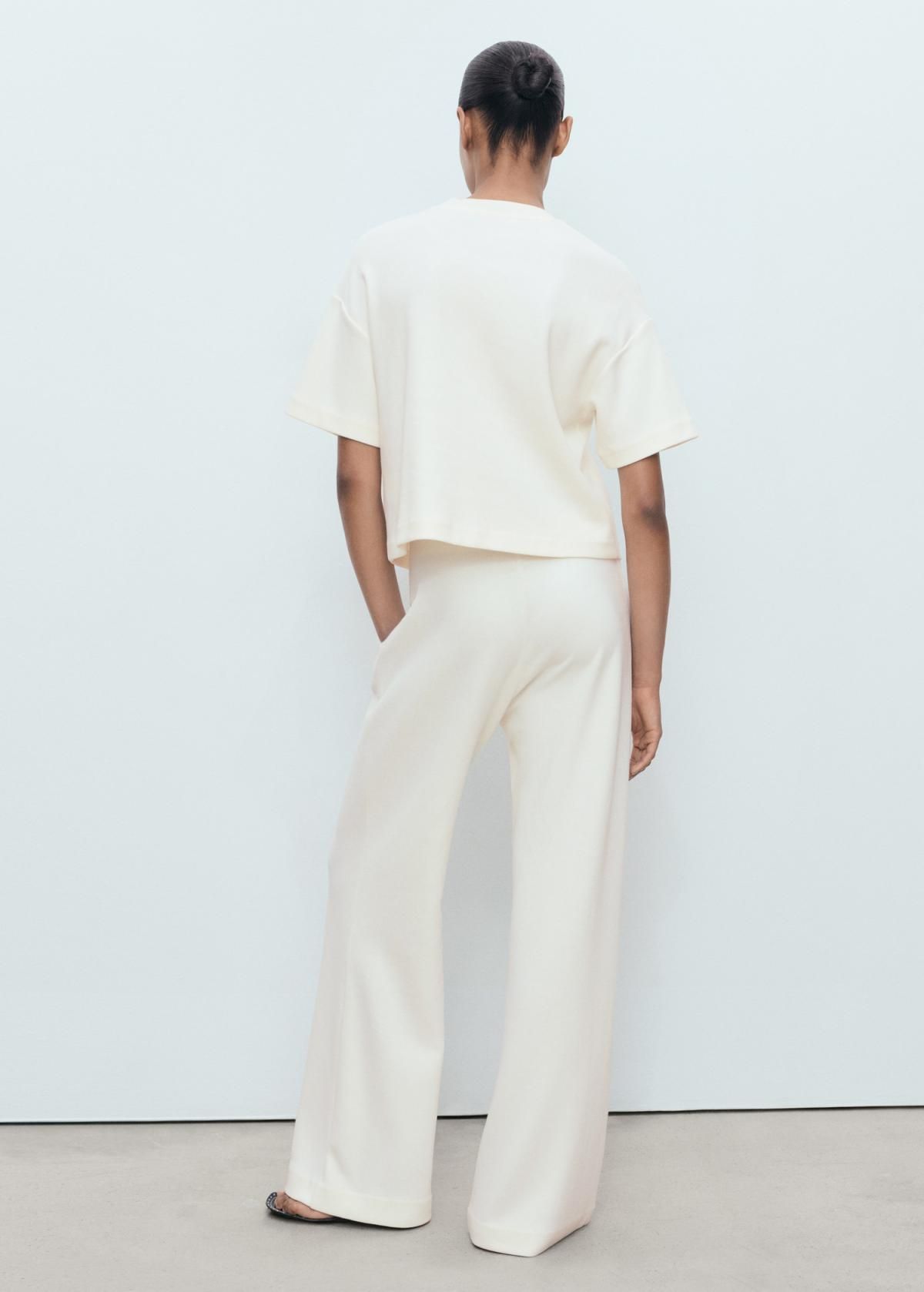 망고 와이드핏 코튼믹스 밴딩 팬츠 17084095 CRUDO - 상세 이미지 3