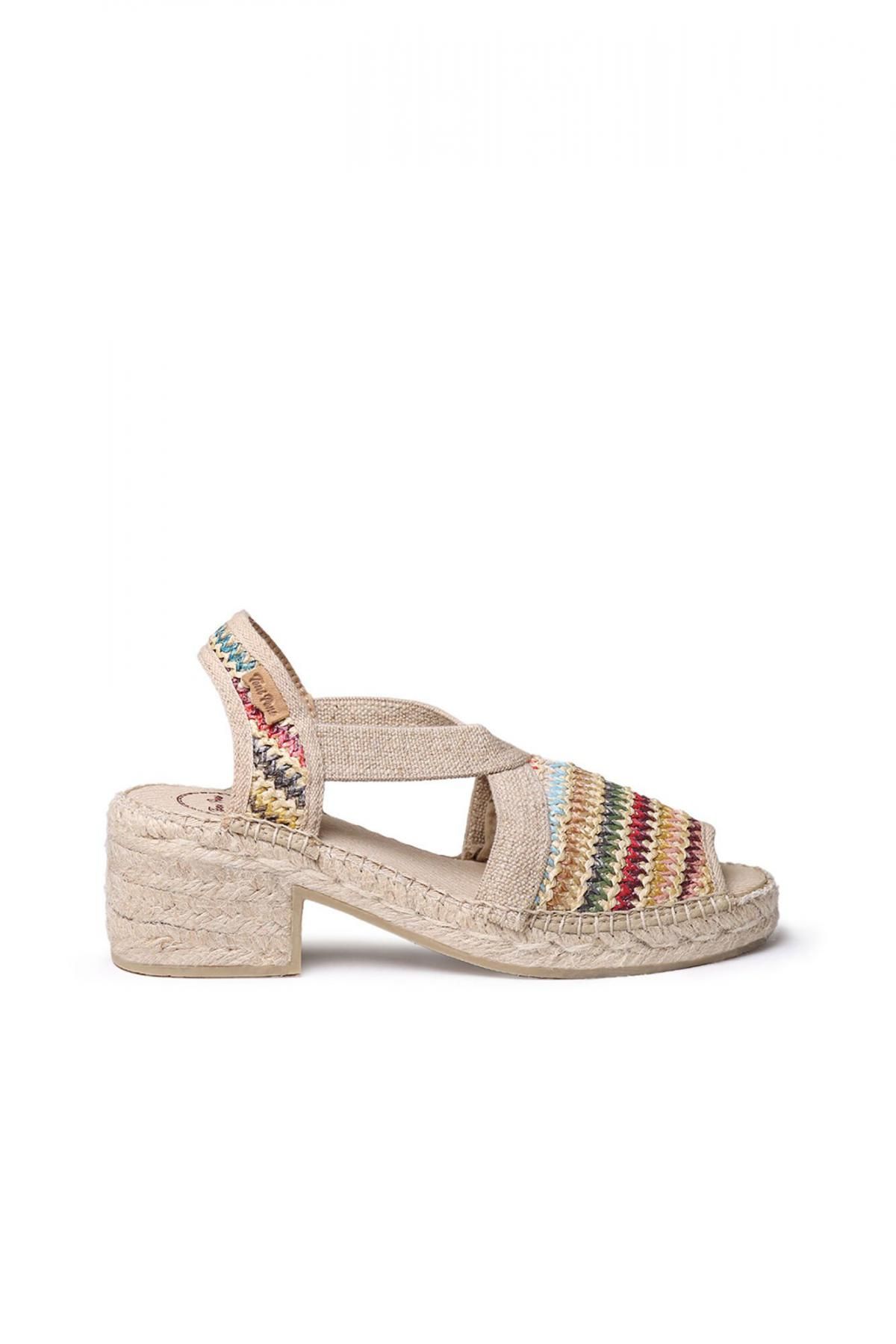 토니폰즈 멀티컬러 스트랩 샌들 로우힐 에스파드리유 3899378 MULTICOLOR - 상품 이미지