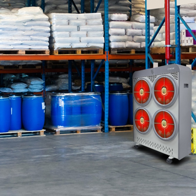 카페용 저전력 전기히터 개별난방 4구 하이라이트히터 16평형