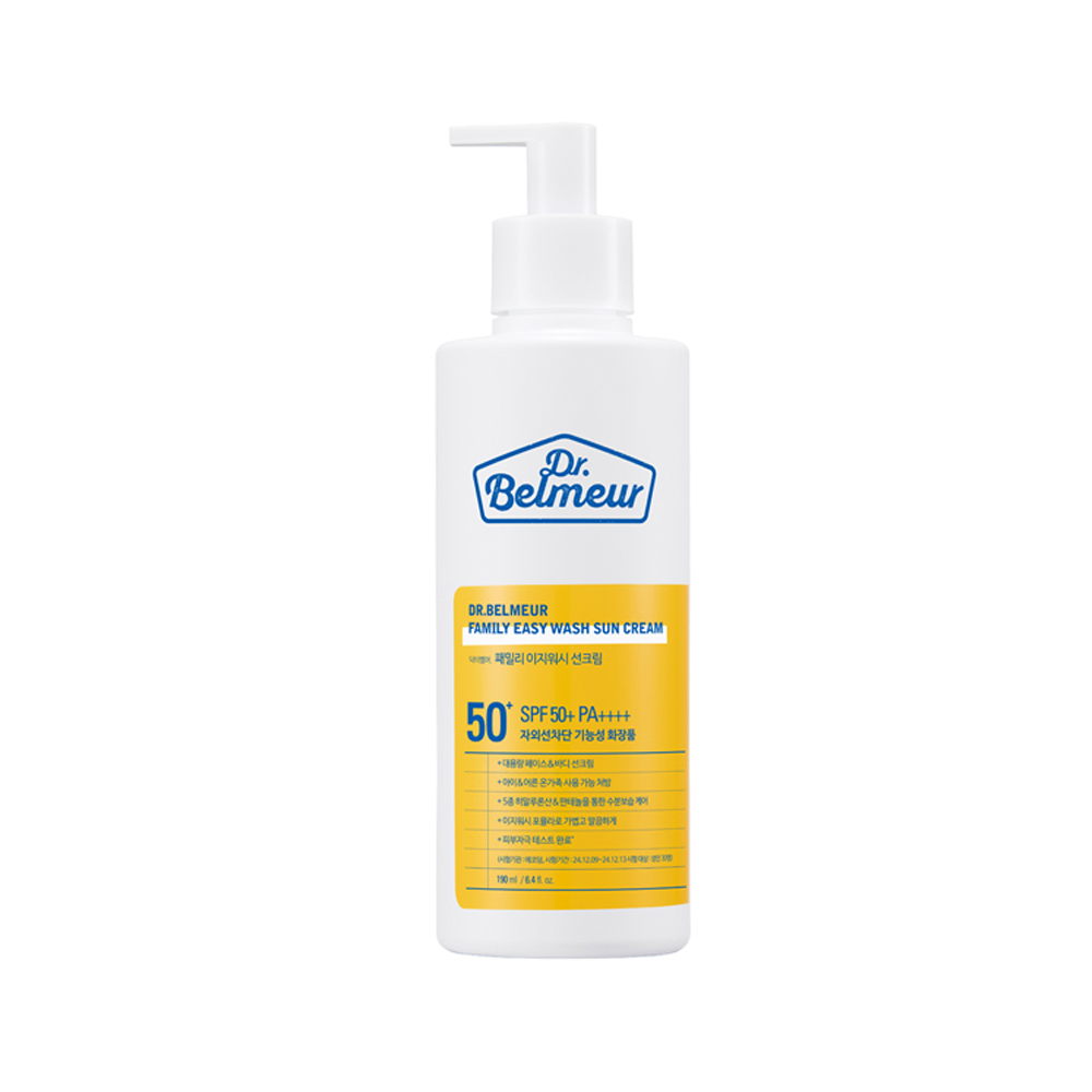더페이스샵 닥터벨머 패밀리 이지워시 선크림 190 mL (SPF50 PA++++) - 메인 이미지