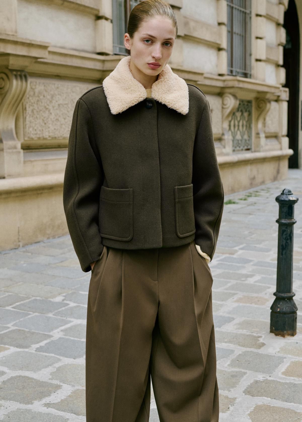 망고 와이드 핀턱 미드라이즈 테크니컬 팬츠 17095990 KHAKI - 상세 이미지 2