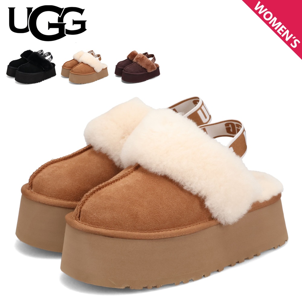 어그 UGG FUNKETTE 펀켓 여성용 퍼 플랫폼 샌들 1113474 - 상세 이미지 2