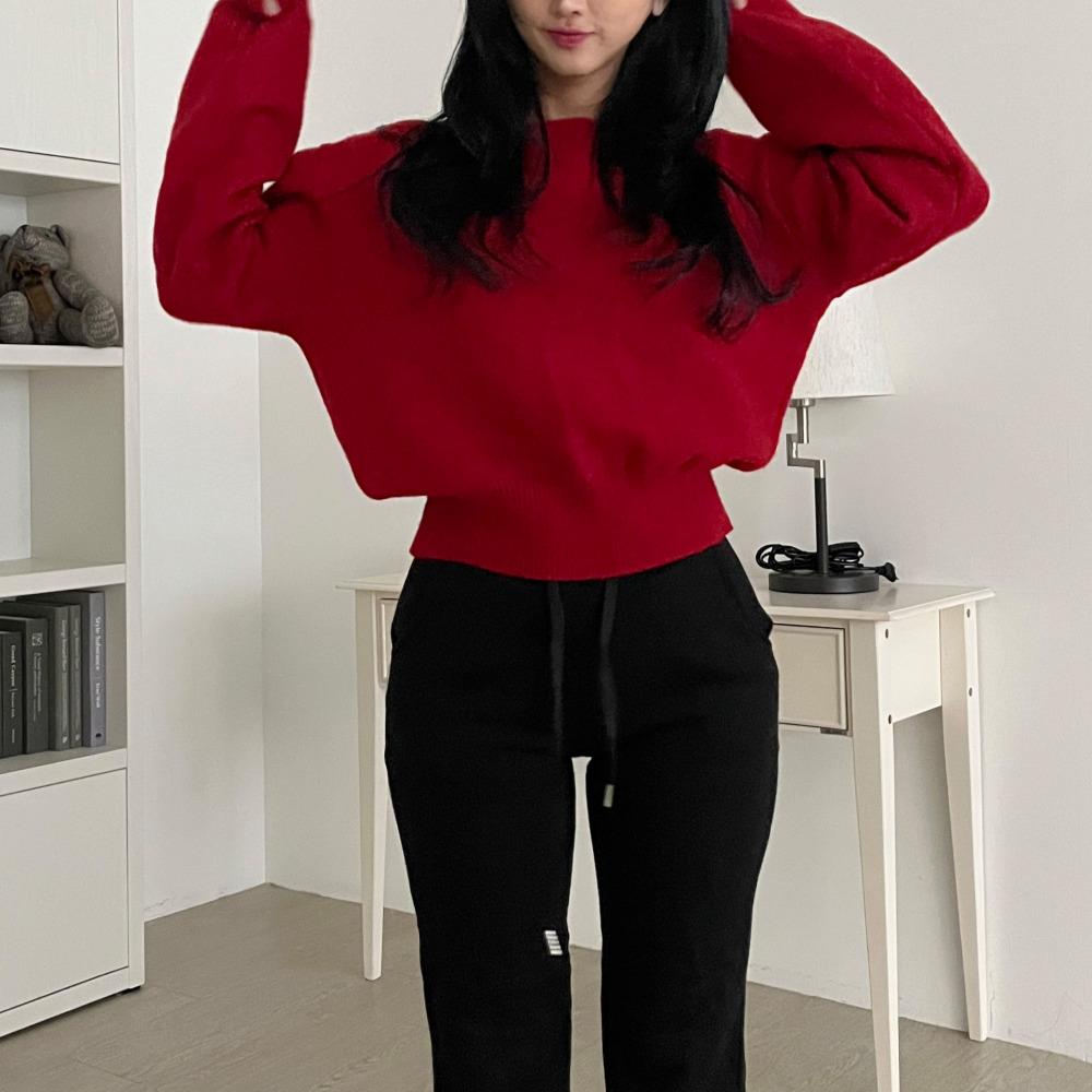 보트넥니트 오프숄더니트 이미지 7