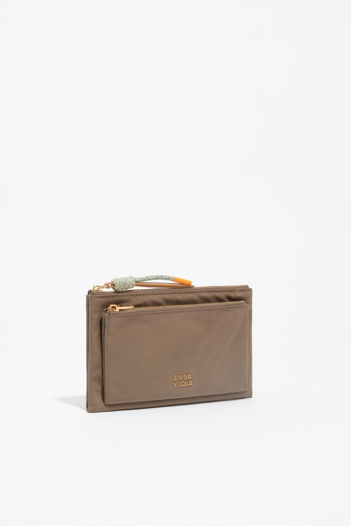 빔바이롤라 테크니컬 나일론 카키브라운 포켓 파우치 252BBI205.11546 KHAKI BROWN - 상품 이미지
