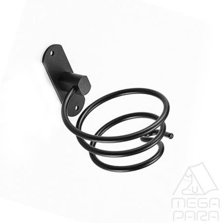 도하름 스프링 드라이기 거치대 블랙 드라이걸이 헤어드라이어거치대