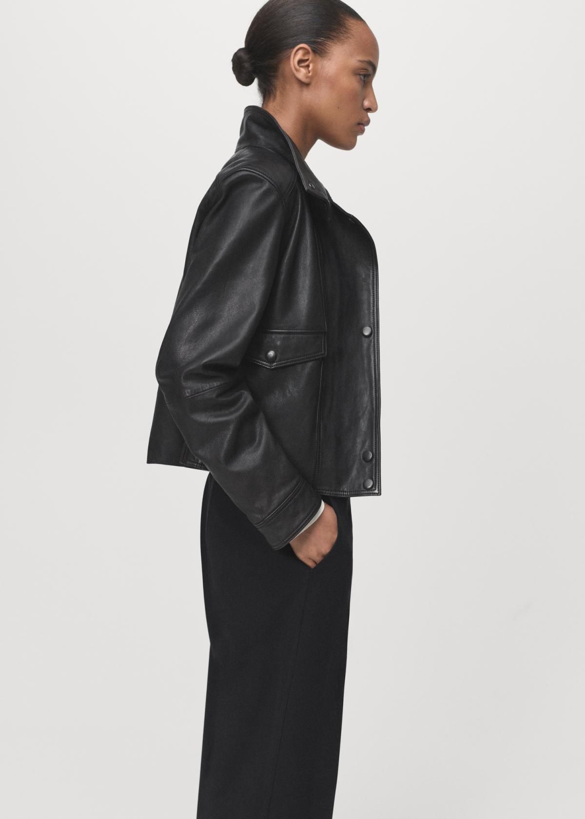 망고 테크니컬 스트레이트핏 슬랙스 팬츠 미드웨이스트 17084078 NEGRO - 상세 이미지 5