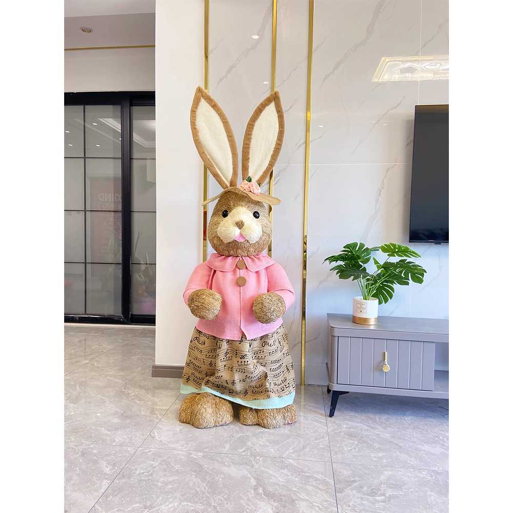 토끼 인형 장식품 대형 거실 꾸미기 인테리어 소품 A형 토끼(160cm) - 상세 이미지 2