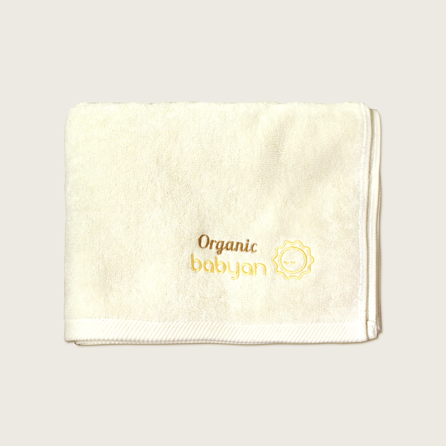 베이비앙 오가닉 면 100% 목욕타올(스마일/희망이 택 1)(340g)(유기농 목화 그대로)(출산선물 추천)