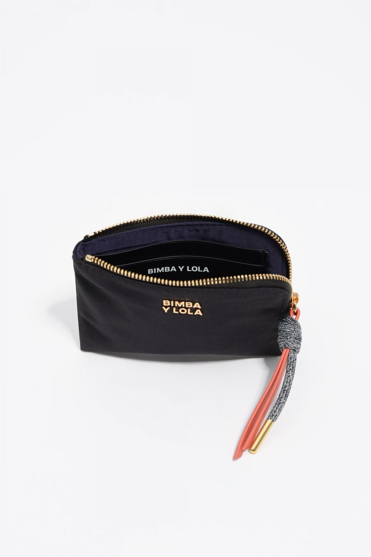 빔바이롤라 블랙 미니멀 나일론 코인 파우치 252BBI135.11000 BLACK - 상세 이미지 3