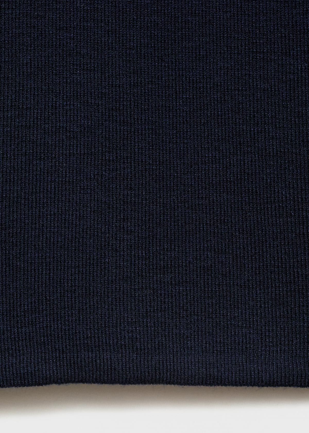 망고 와이드핏 스트레이트 니트 팬츠 17045149 AZUL MARINO 이미지 7