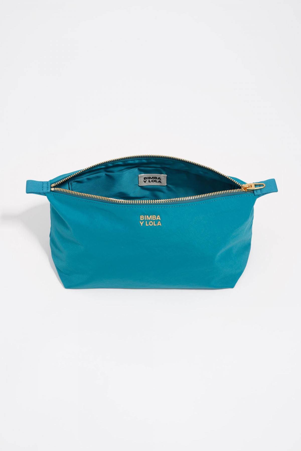 빔바이롤라 라지 라군 블루 나일론 트라페지오 코스메틱 파우치 252BBI417.11454 LAGOON BLUE - 상세 이미지 3