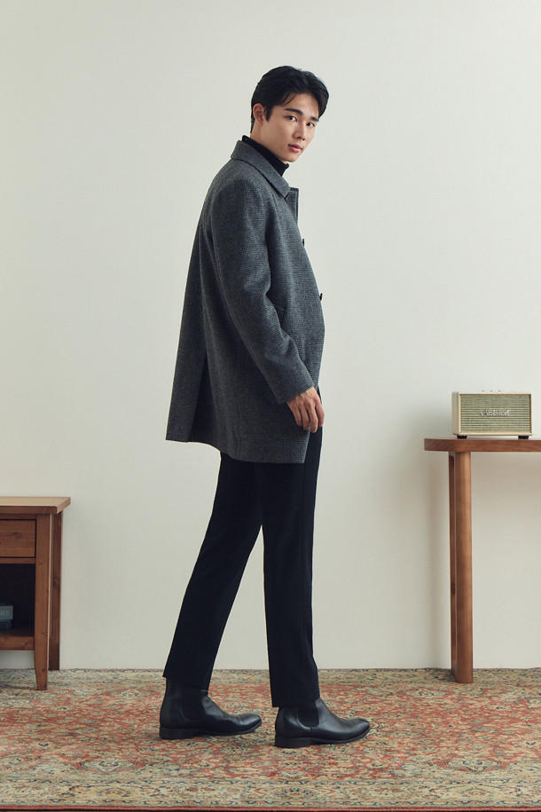 코오롱 브렌우드 울/캐시미어 남성 반코트 블렌디드 편안한 남자코트코디 점퍼 이미지 6