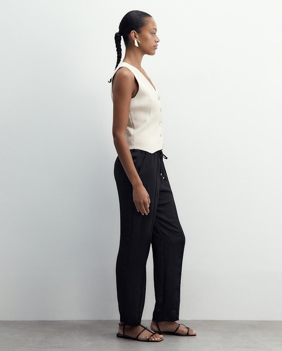 스페라 플루이드 미드라이즈 조거 팬츠 58305003079 NEGRO - 상세 이미지 4