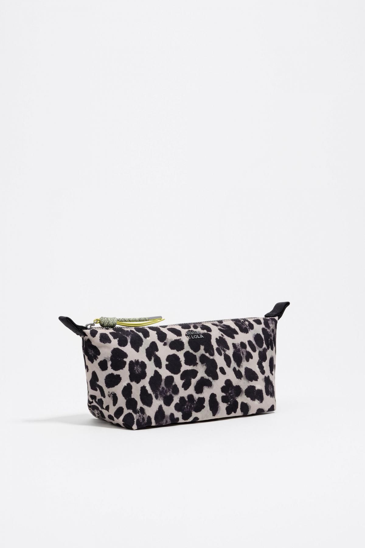 빔바이롤라 레오파드 패턴 나일론 코스메틱 파우치 252BBK415.10342 LEOPARD GREY - 메인 이미지