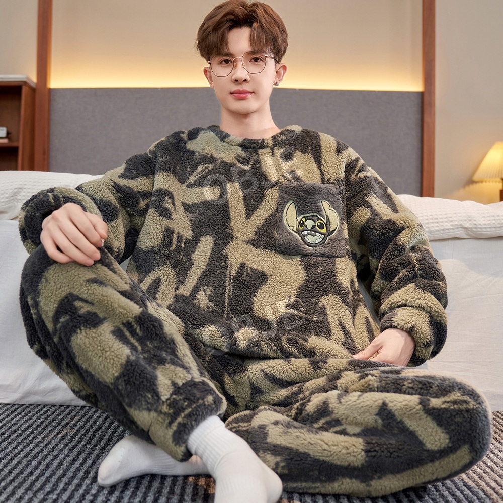오브제 산호 융털 이지웨어 상하세트 파자마 겨울 잠옷 홈웨어 - 상세 이미지 5