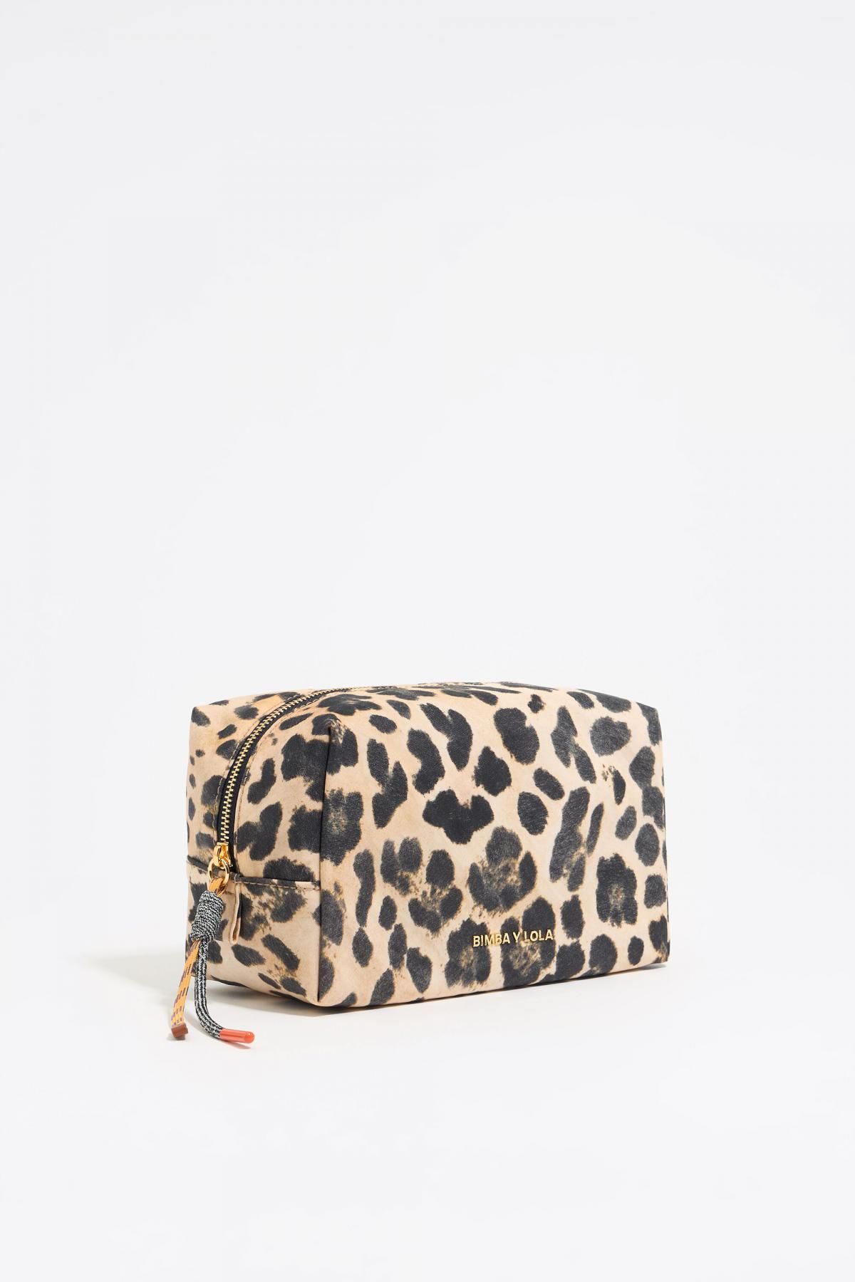 빔바이롤라 레오파드 패턴 미디움 베이지 나일론 메이크업 파우치 251BBK471.11201 LEOPARD NATURAL - 상품 이미지