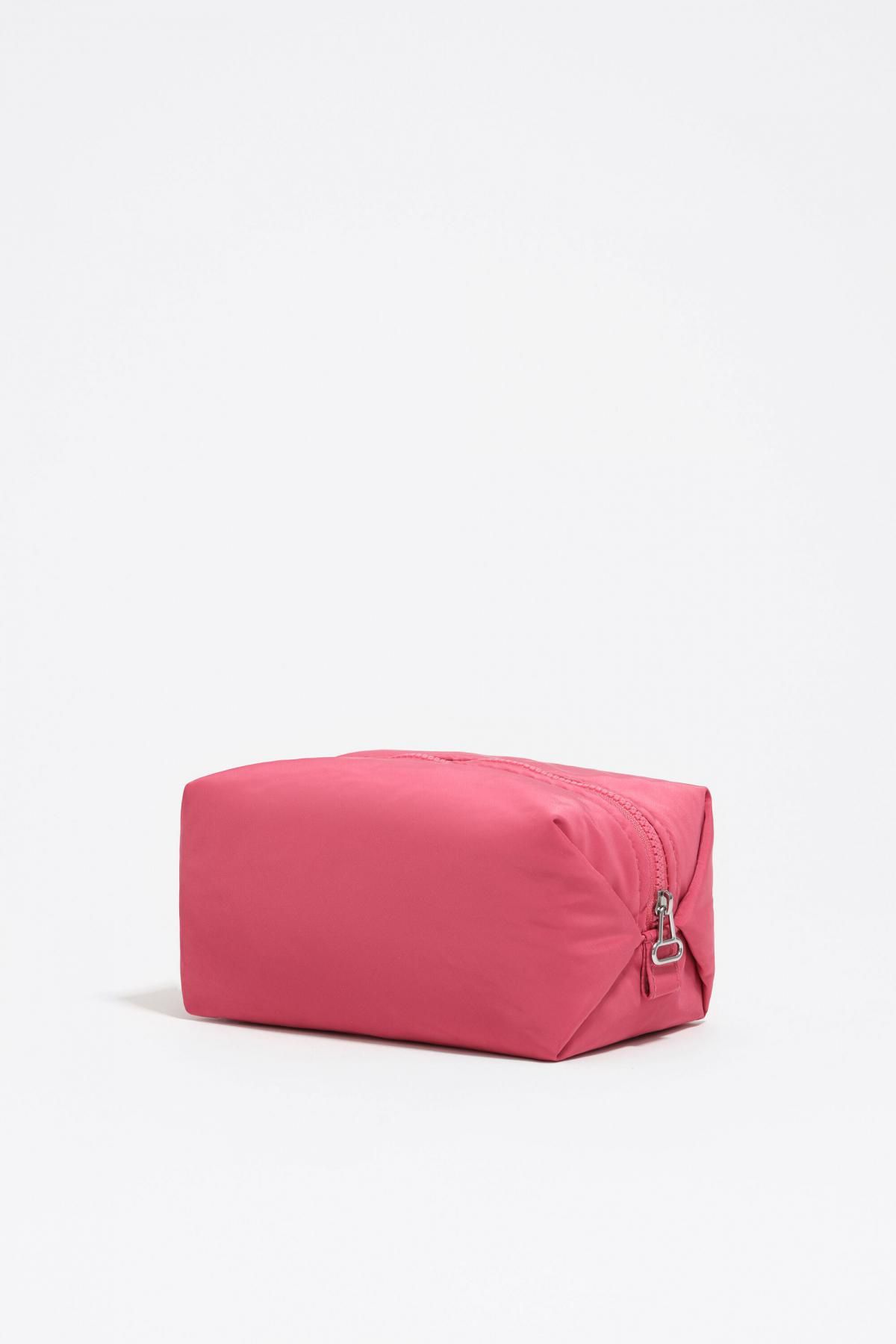 빔바이롤라 다크핑크 소프트 나일론 라지 메이크업 파우치 252BBI484.10302 DARK PINK - 상세 이미지 4