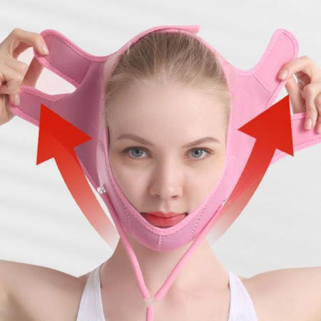 얼굴경락 V라인 리프팅 밴드 작은얼굴 이중턱 볼살 셀프케어