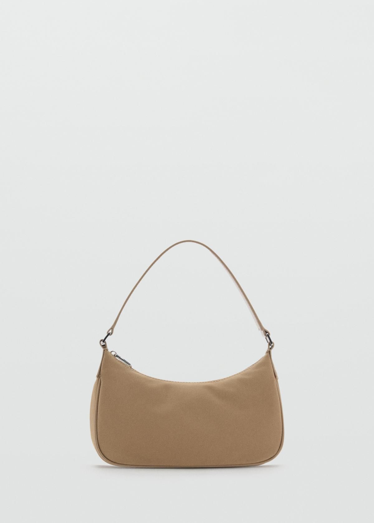 망고 미니멀 나일론 스몰 숄더백 87053277 BEIGE - 메인 이미지