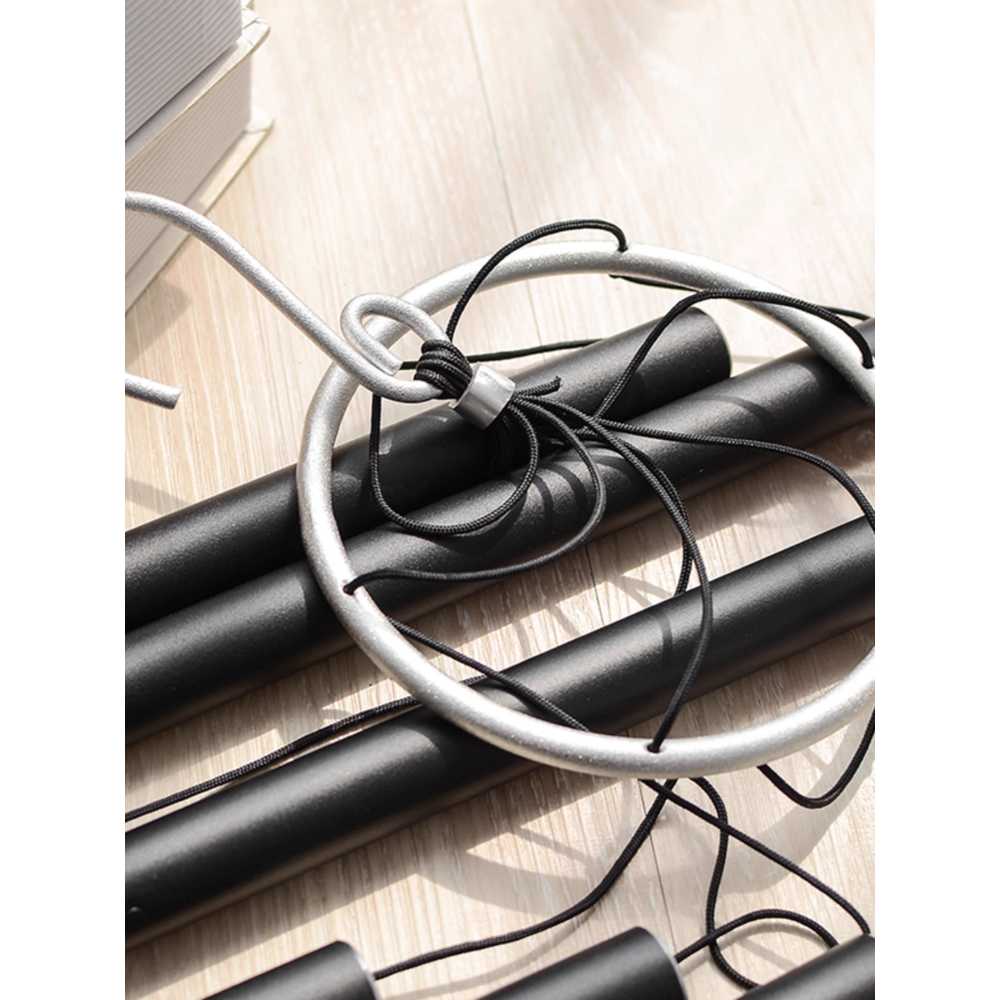 파이프 풍경종 인테리어 장식 감성 바람소리 윈드차임 42인치(블랙) - 상세 이미지 4