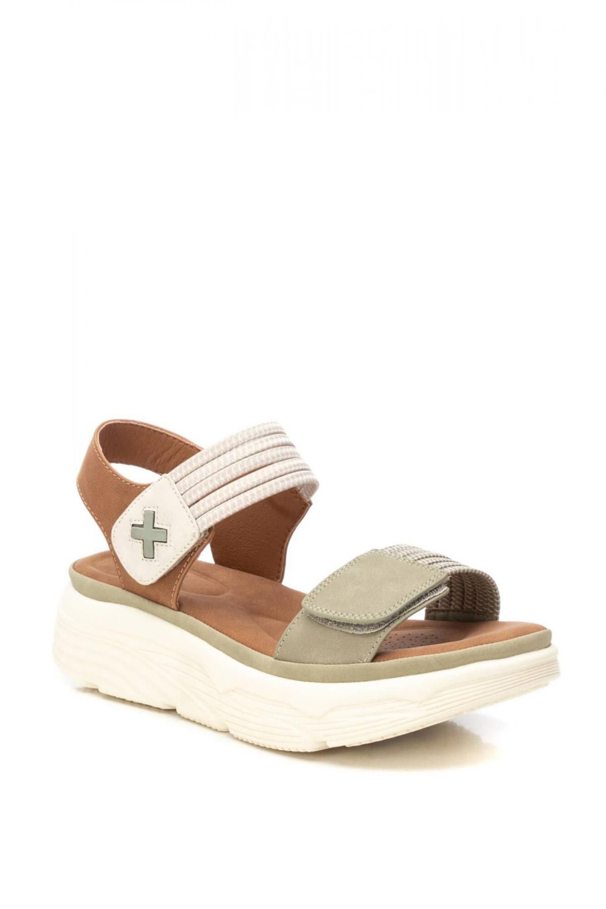 엑스티아이 VEGAN 스트랩 샌들 여성 컴포트 데일리슈즈 1529575 KAKI - 상세 이미지 3