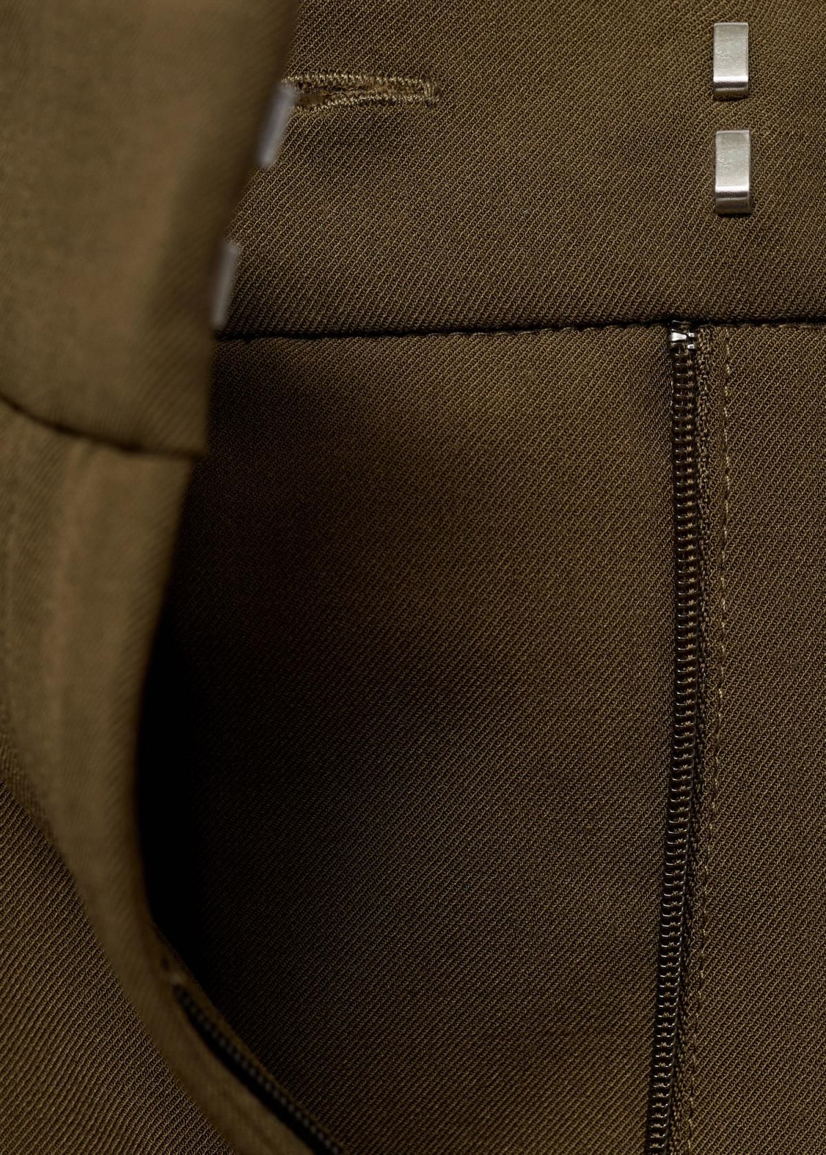 망고 와이드 핀턱 미드라이즈 테크니컬 팬츠 17095990 KHAKI - 상세 이미지 5