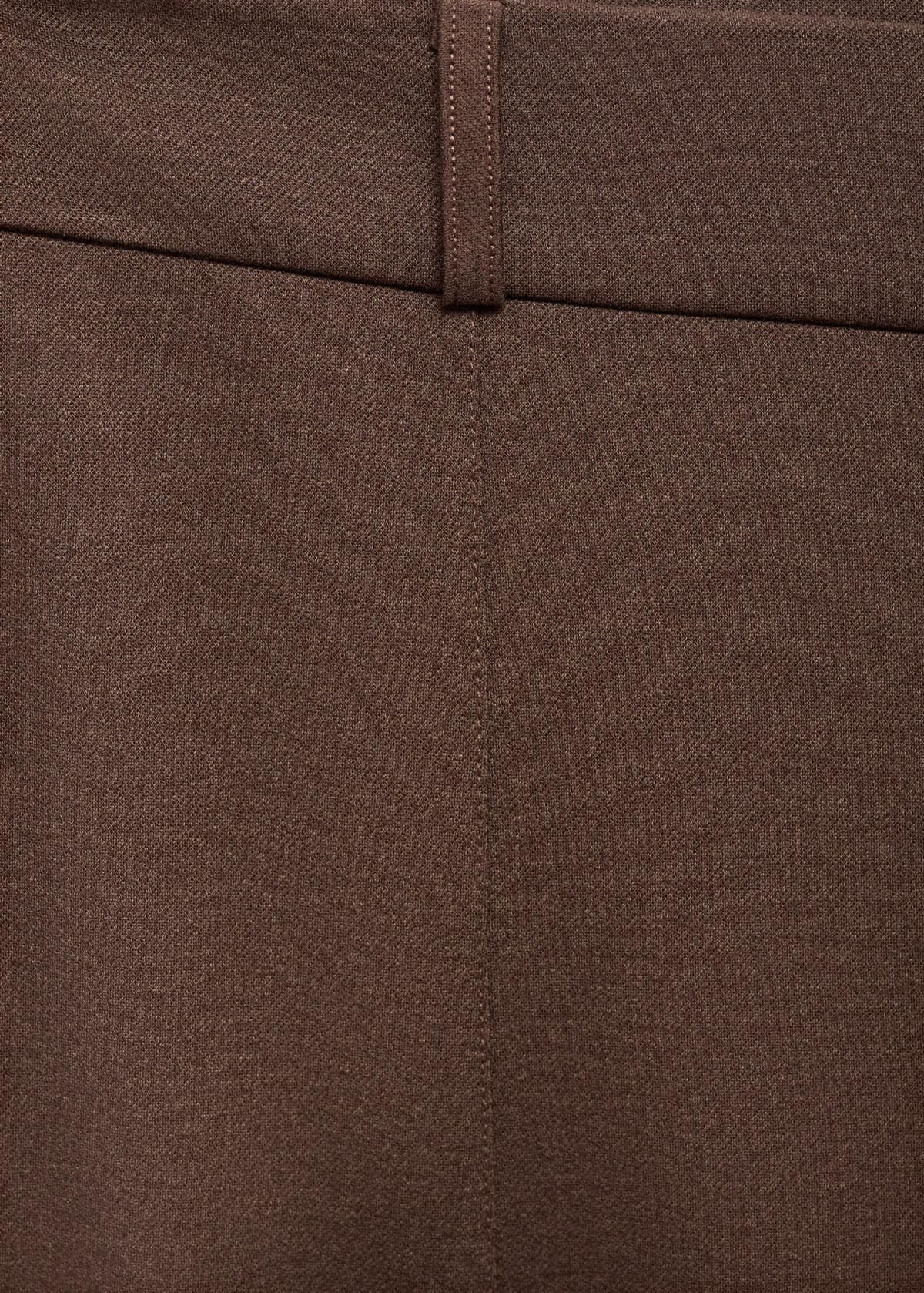 망고 트렌디 브라운 하이웨이스트 와이드 팬츠 17095818 MARRON MEDIO - 상세 이미지 5