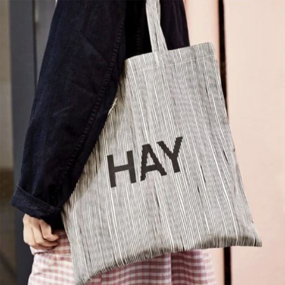 여성 hay 에코백 심플 여자 토트 외출 패션 수납 숄더백 - 상세 이미지 4