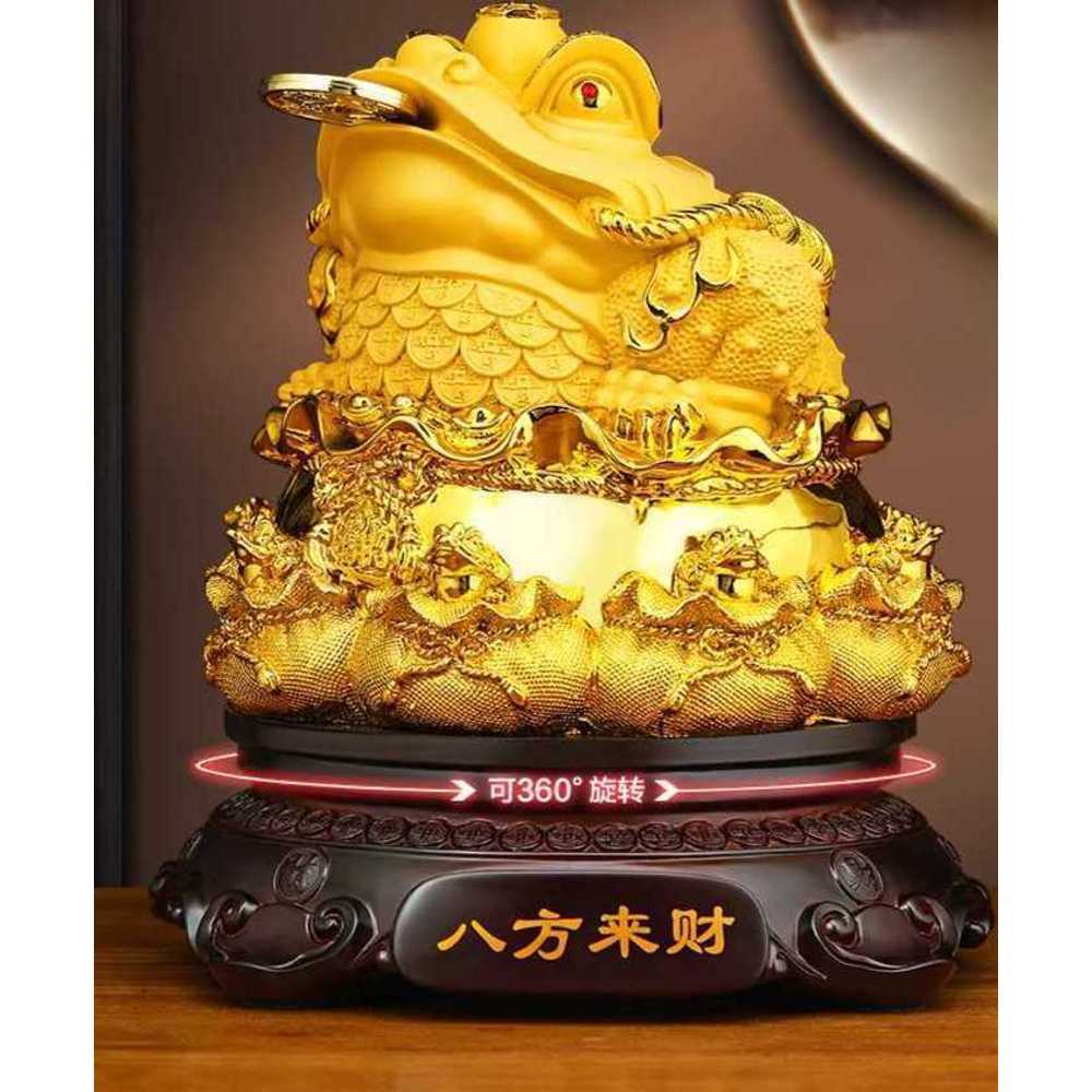 복운 금두꺼비 저금통 행운 재물 기원 장식 인테리어 소형 30x30x31 - 상품 이미지