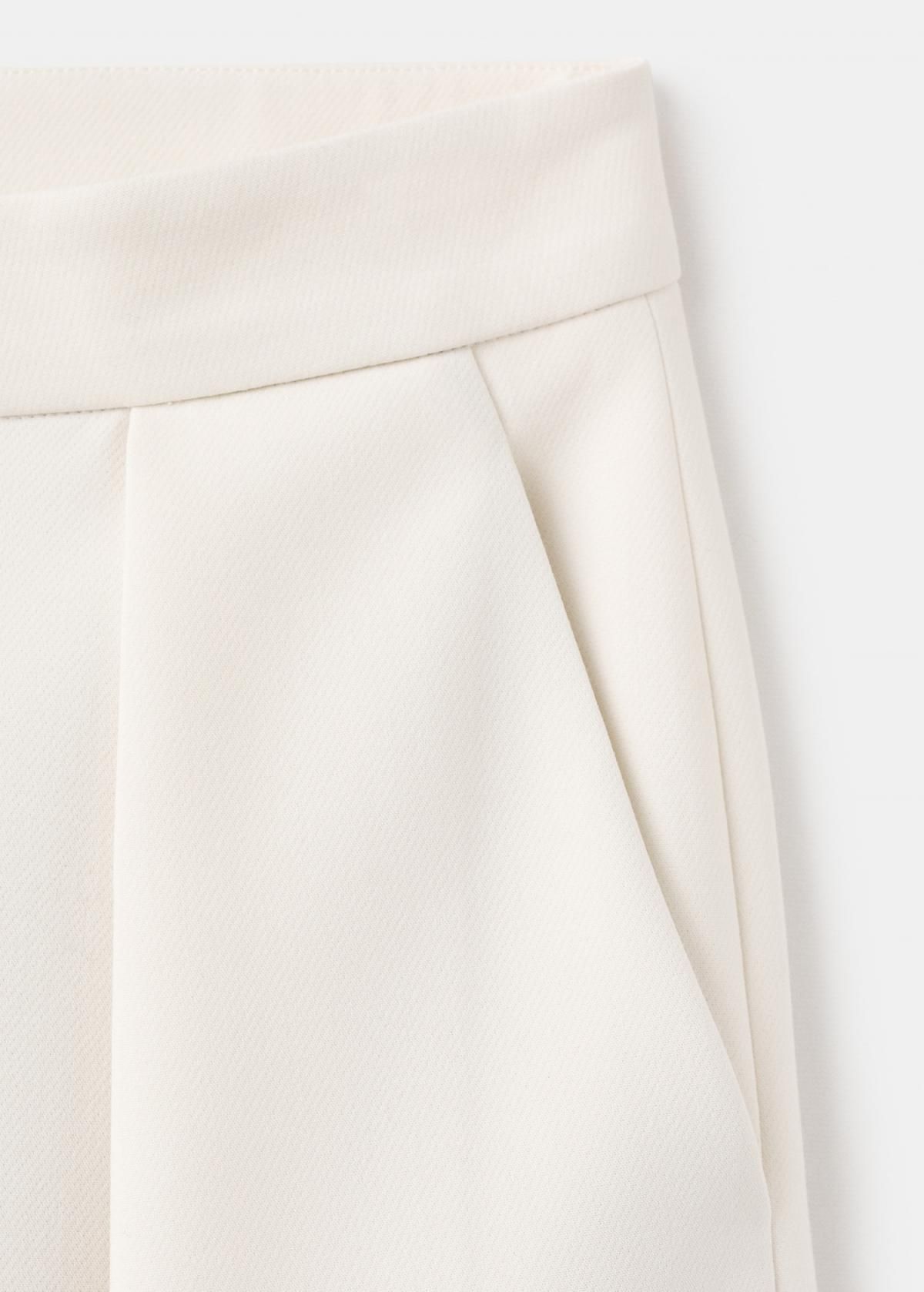 망고 와이드 테크니컬 플리츠 지퍼 슬랙스 팬츠 17066002 CRUDO - 상세 이미지 5