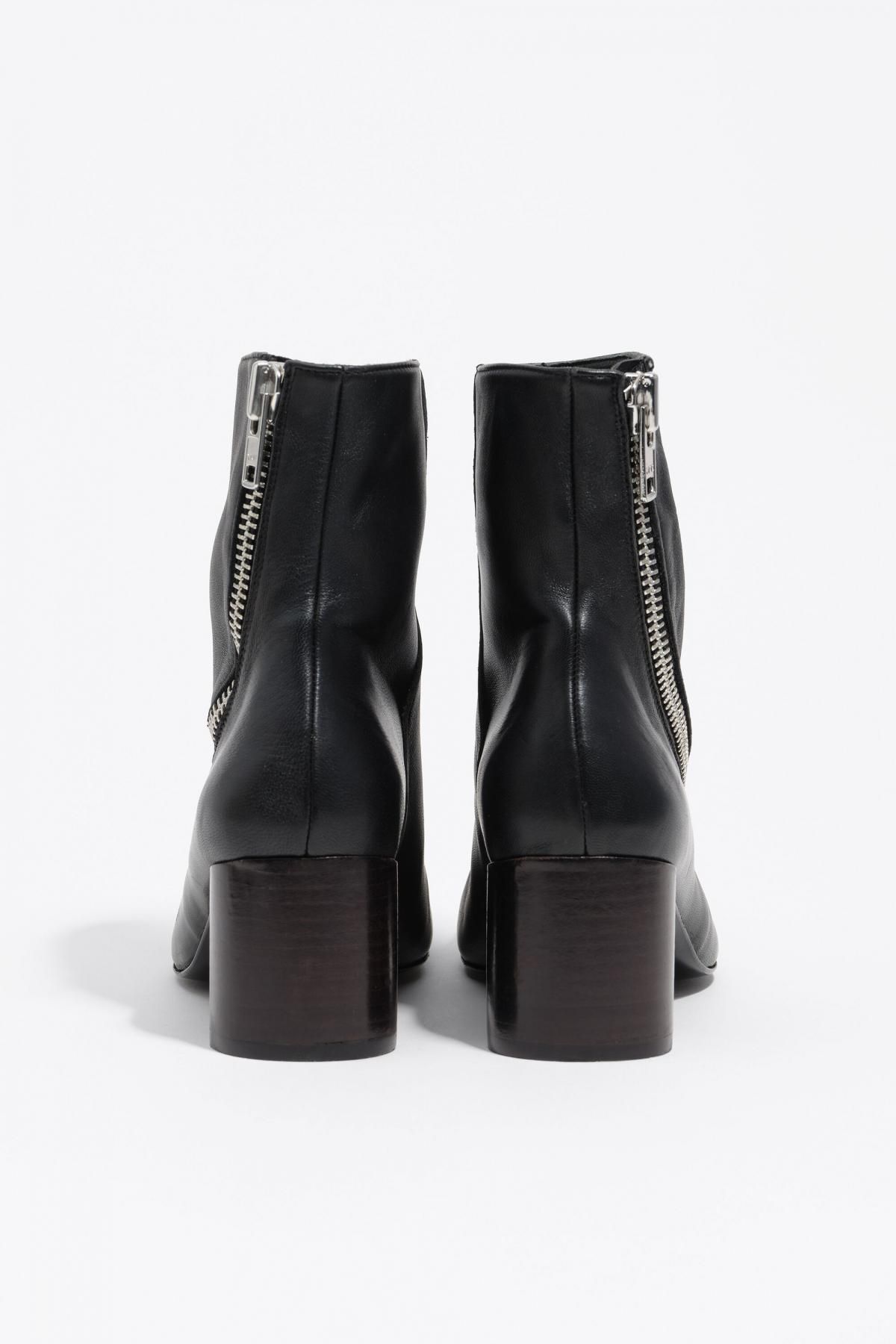 빔바이롤라 프리미엄 레더 지퍼 블랙 앵클부츠 252BZ0630.10000 BLACK - 상세 이미지 3