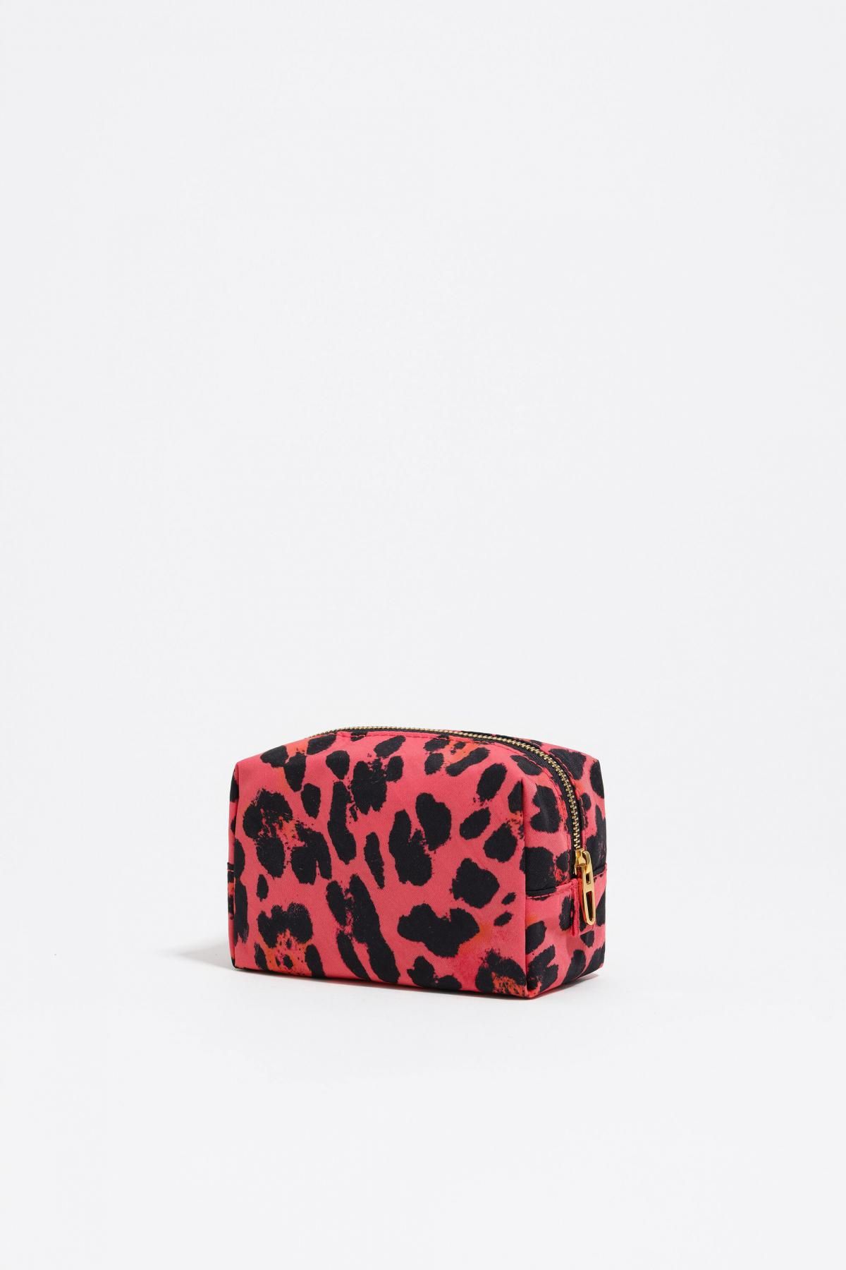 빔바이롤라 레오파드 패턴 일렉트릭핑크 나일론 코스메틱 파우치 252BBK431.11340 LEOPARD ELECTRIC PINK - 상세 이미지 4