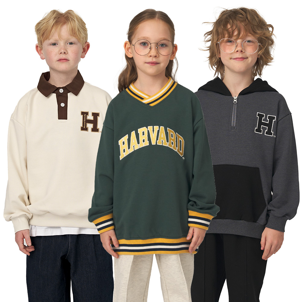 하버드키즈 가을 초겨울 특가 긴팔 티셔츠 맨투맨 후드 - 상품 이미지