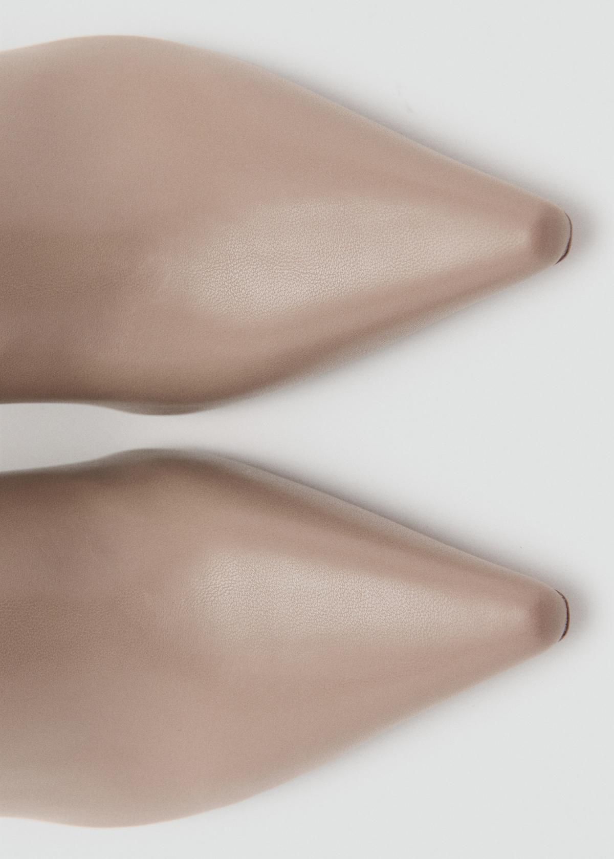 망고 모던 스퀘어토 청키힐 앵클부츠 27071255 CRUDO - 상세 이미지 4