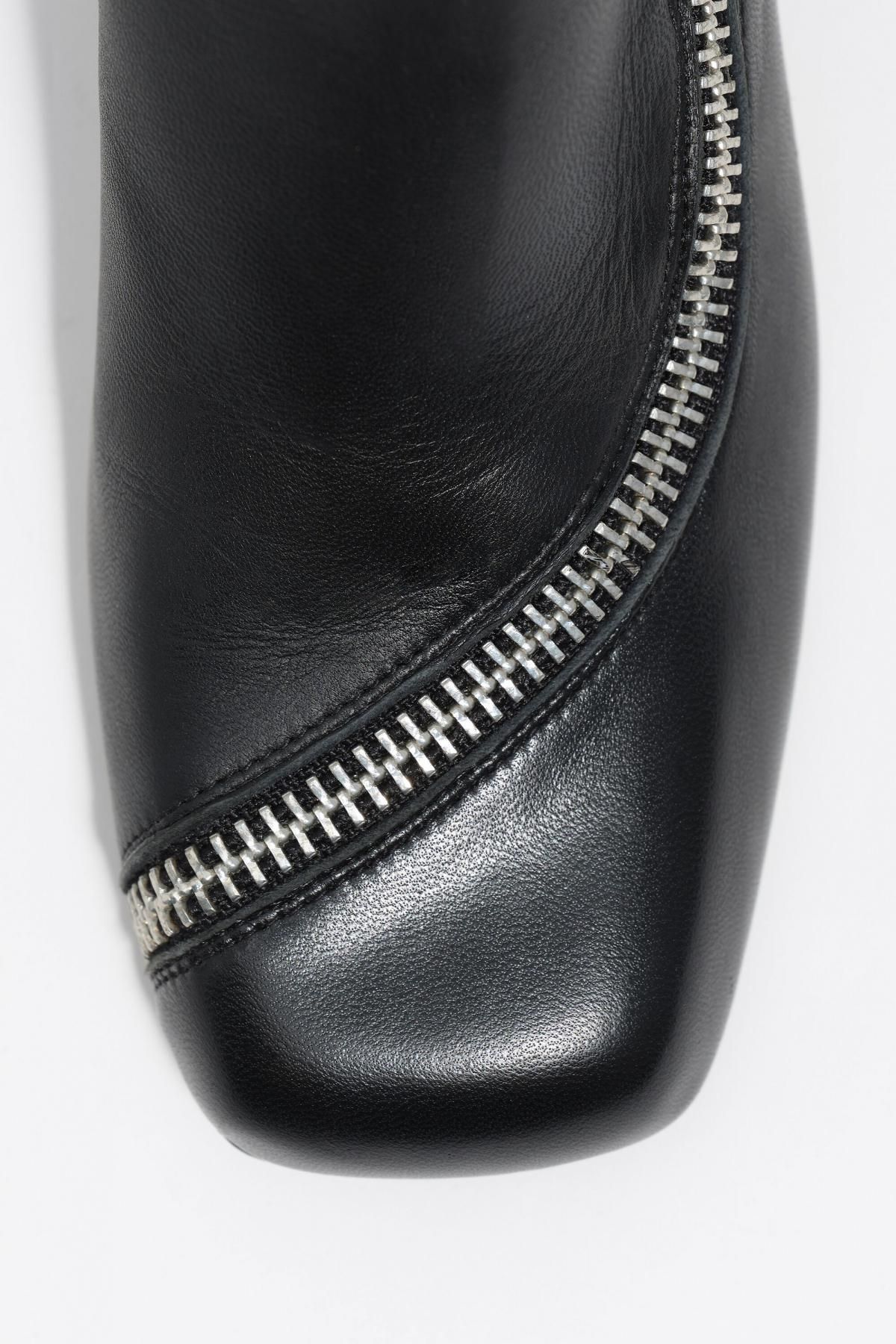 빔바이롤라 프리미엄 레더 지퍼 블랙 앵클부츠 252BZ0630.10000 BLACK - 상세 이미지 5