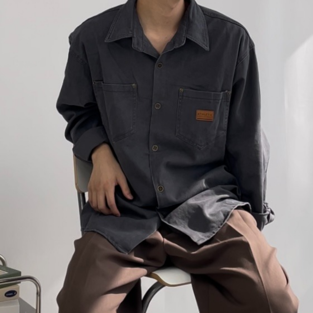 워크셔츠 남자가을옷 워크웨어 남성 셔츠 옥스퍼드 이미지 7