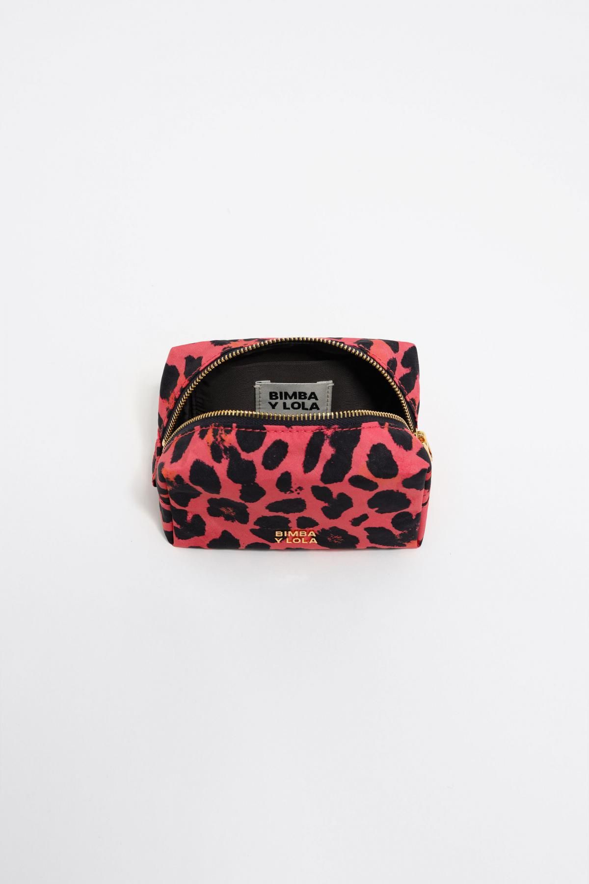 빔바이롤라 레오파드 패턴 일렉트릭핑크 나일론 코스메틱 파우치 252BBK431.11340 LEOPARD ELECTRIC PINK - 상세 이미지 3