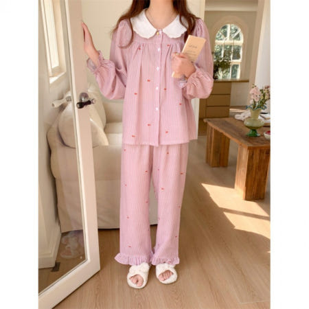 2025 겨울 신상 여성 원피스 잠옷 여성용 홈웨어 모코 mc178