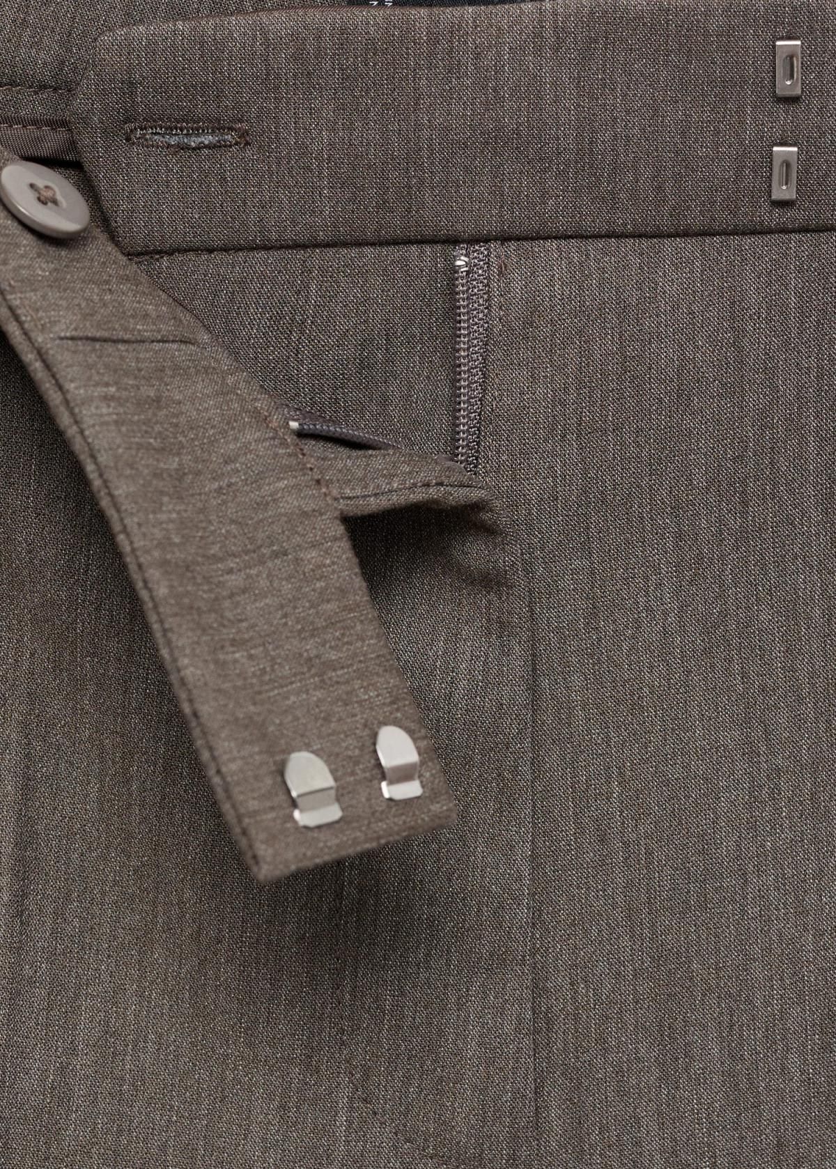 망고 테일러드 미드웨이스트 플레어 슬랙스 팬츠 17006734 GRIS - 상세 이미지 5