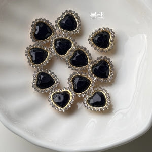 (3개) 하트 컬러 큐빅 스톤 장식 공주 왕관 부자재 (7컬러) P000... 솔직 후기 | 실제 배치 사진 포함 - 상품 이미지 4