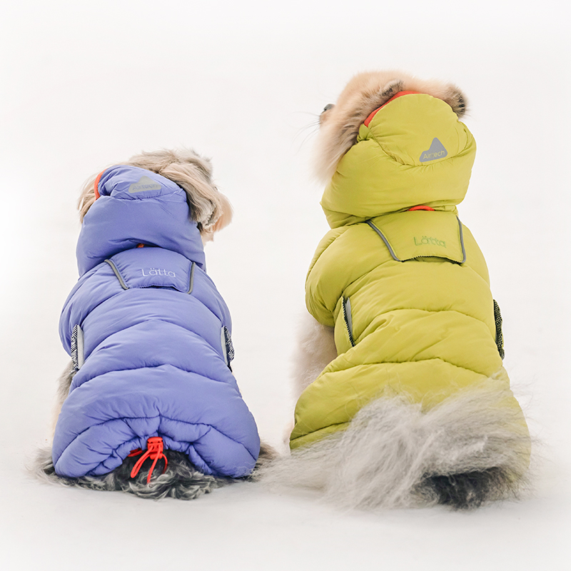 바잇미 LATTA 강아지패딩 강아지겨울옷 패딩조끼 애견 라임