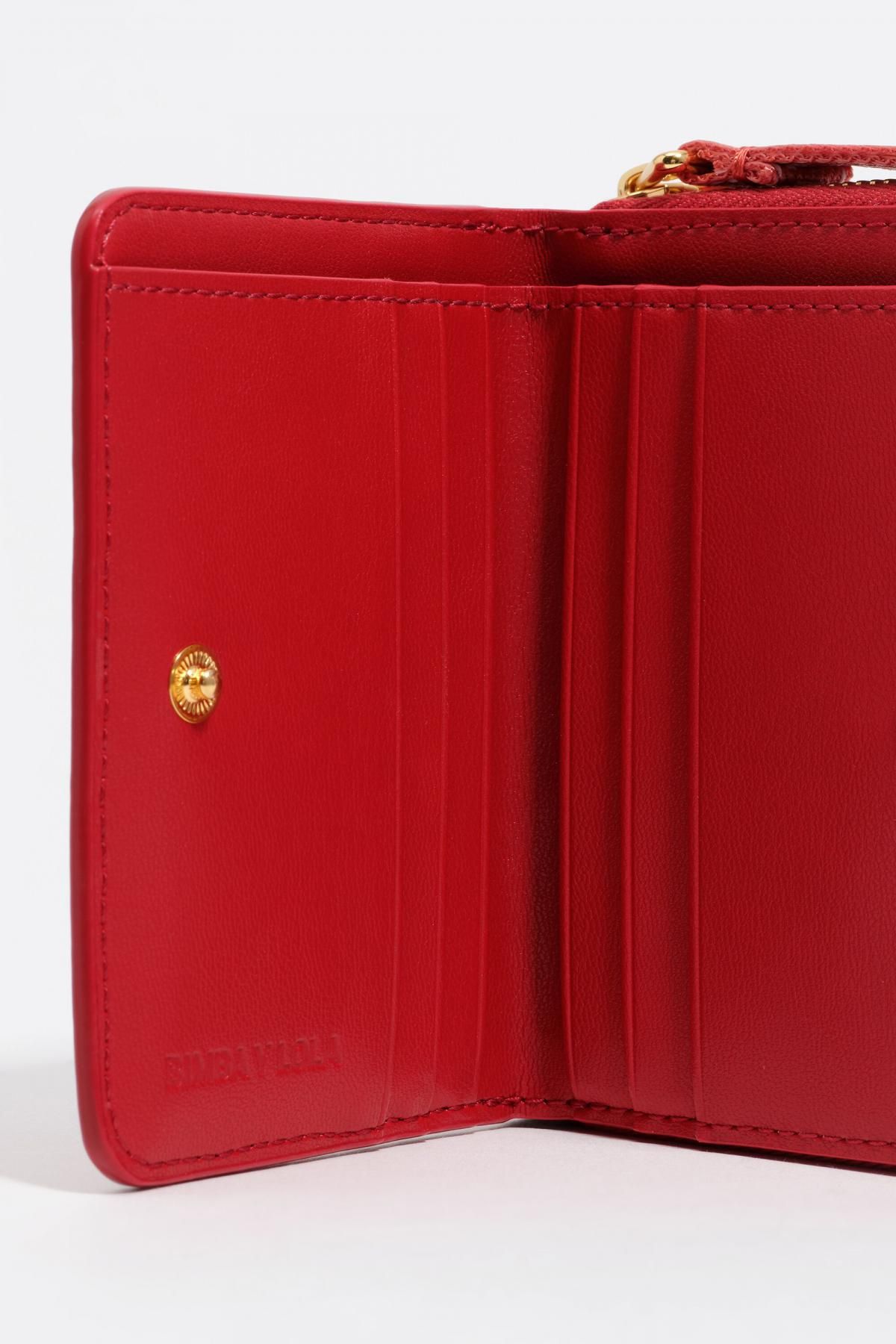 빔바이롤라 레더 미니멀 플랩 미니 지갑 252BBB201.12200 RED - 상세 이미지 4