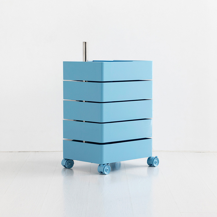 빙그리 회전서랍 트롤리 5단 스카이블루 2050.1773