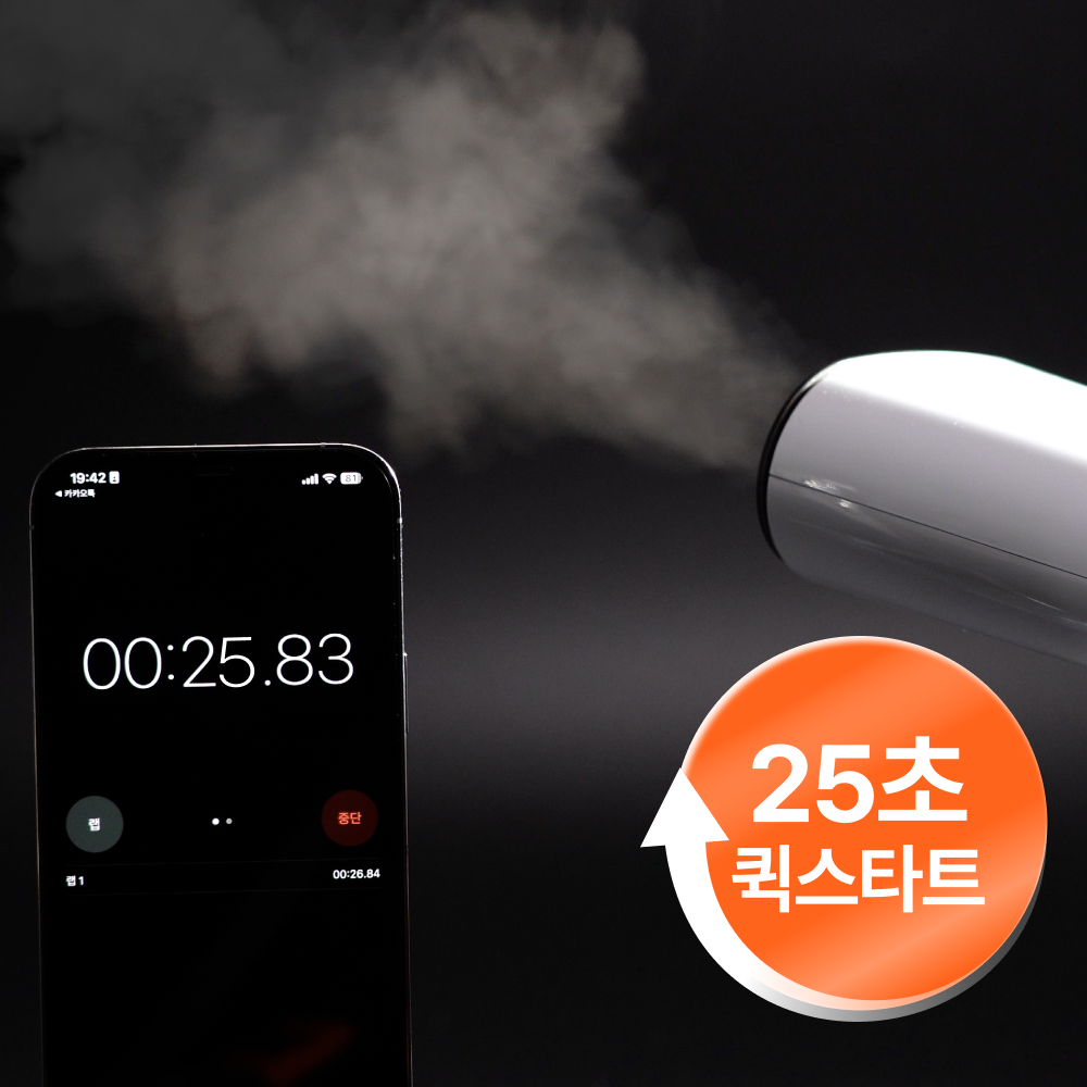 핸디형 스팀다리미 휴대용 여행용 초고속 예열 고온스팀 물병결합