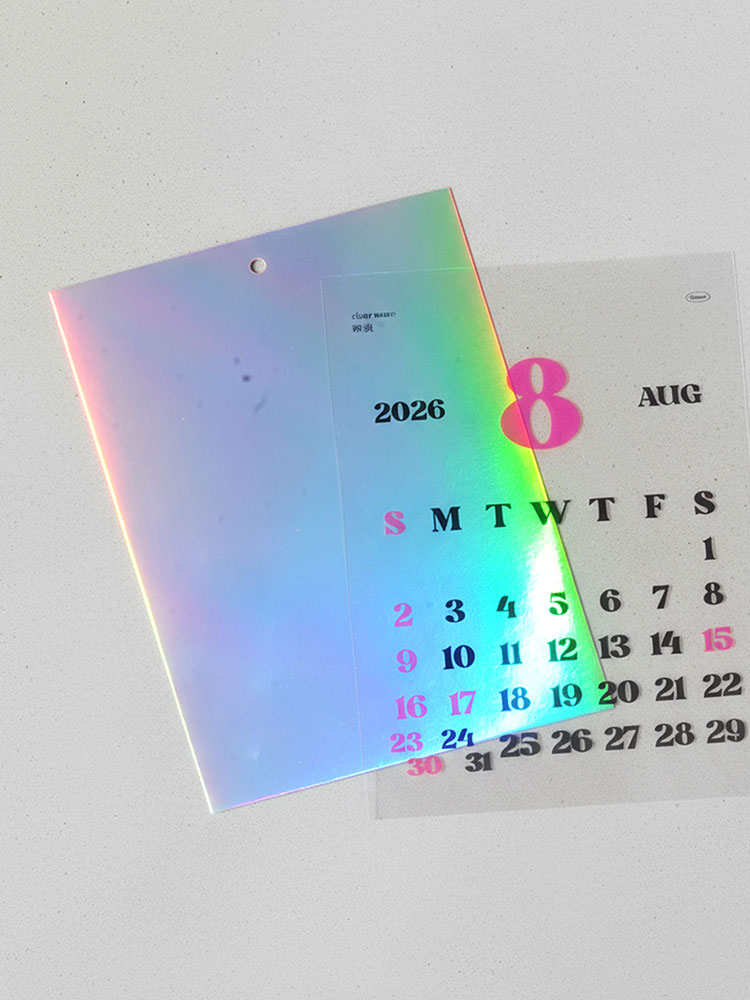 2026년달력 클리어웨이브 투명포스터 벽걸이달력 벽카렌다 월켈린더 냉장고 - 상세 이미지 3