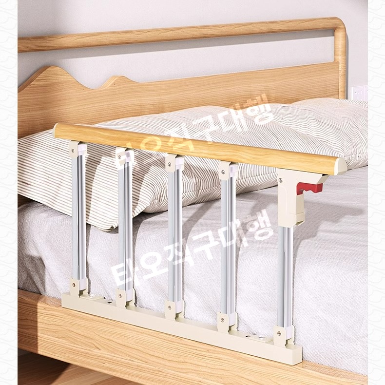 어른침대가드 안전가드 울타리 무타공 어르신 안전바 펜스 침대 낙상방지 성인 노인 - 상품 이미지