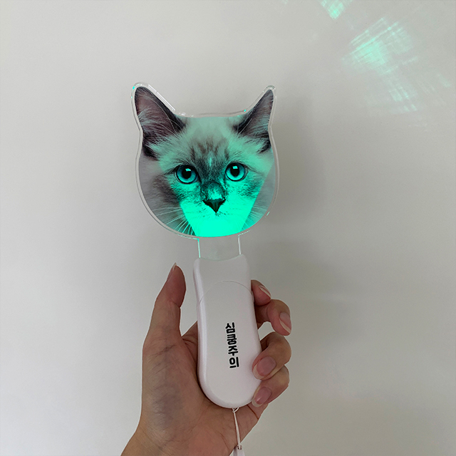 아크릴 야광봉 응원봉 주문 제작 강아지 고양이 파티 생일 응원 도구 원형 - 상세 이미지 4