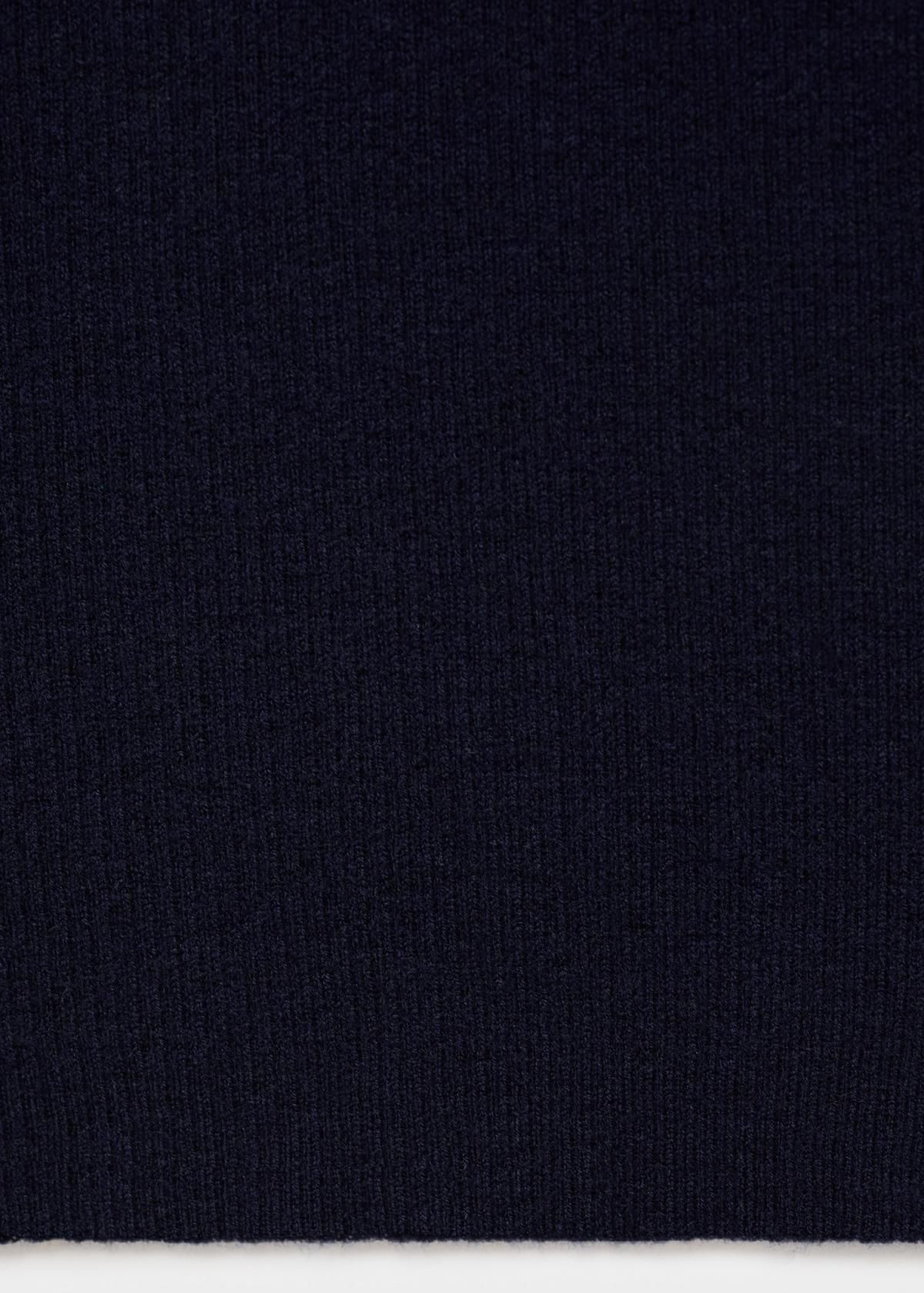 망고 프리미엄 울 테크니컬 하이넥 니트 스웨터 17095148 AZUL MARINO OSCURO 이미지 8