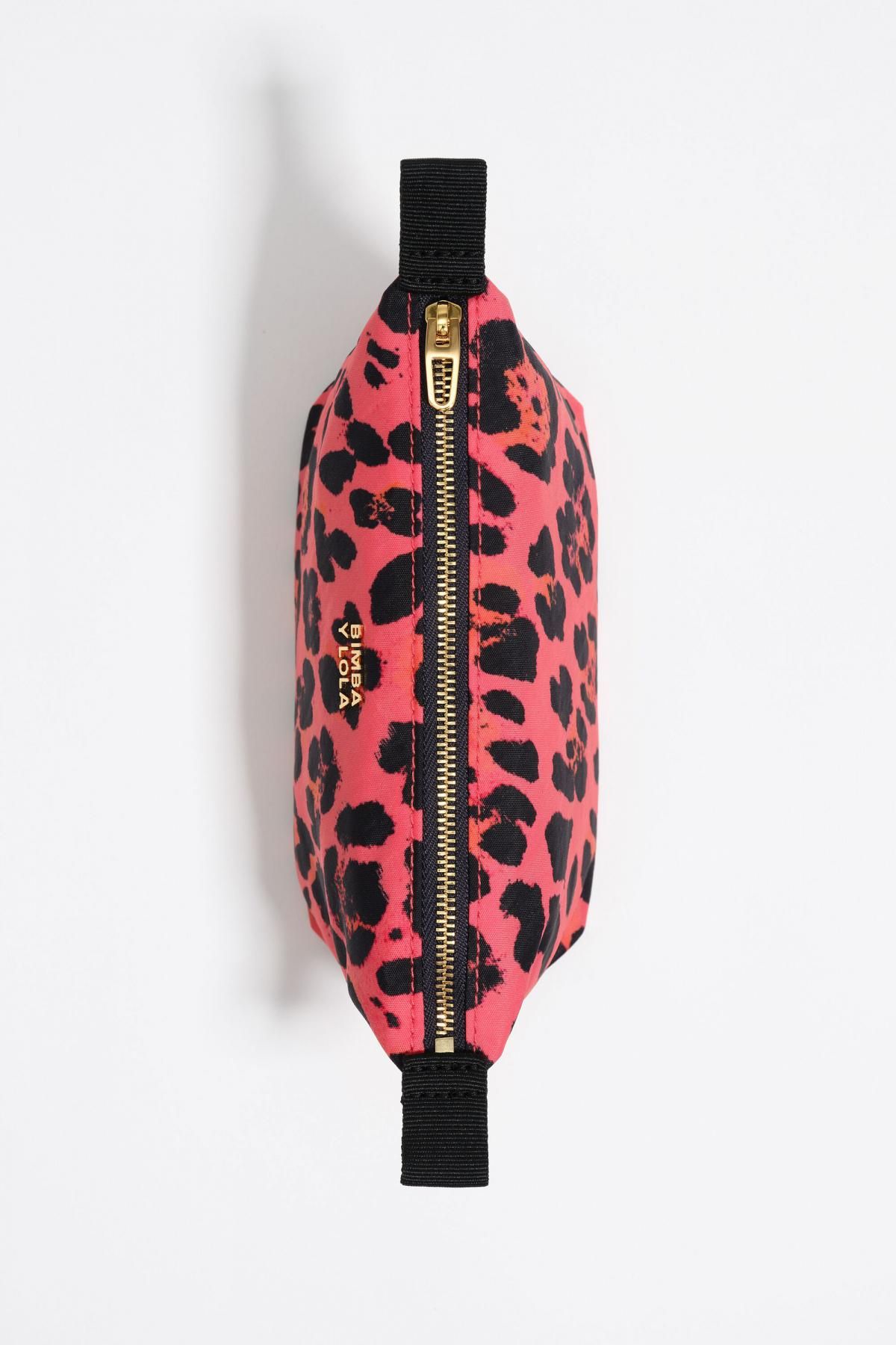 빔바이롤라 트렌디 레오파드 일렉트릭핑크 나일론 코스메틱 파우치 252BBK413.11340 LEOPARD ELECTRIC PINK - 상세 이미지 4
